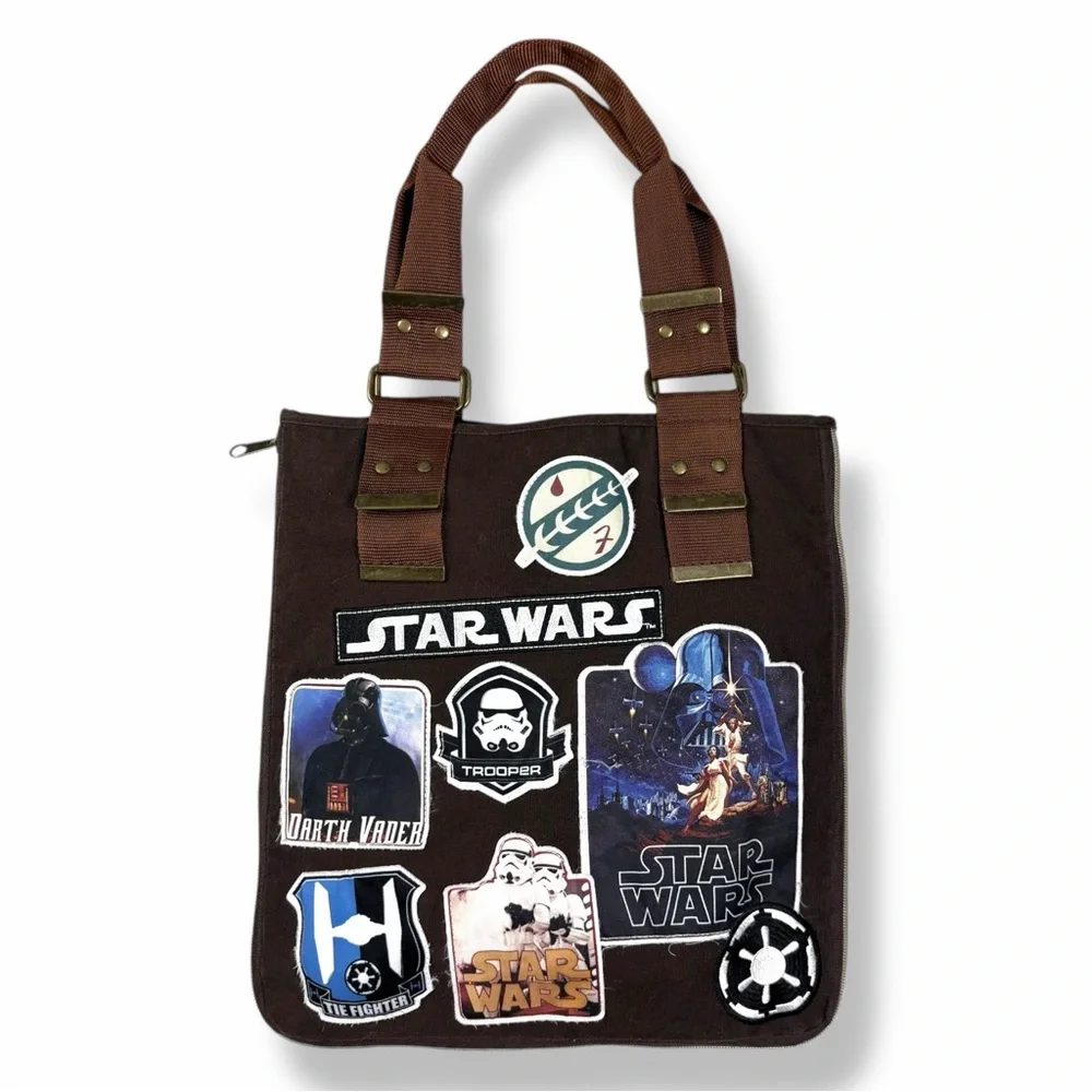 Star Wars Brown Messenger Bag with Patches